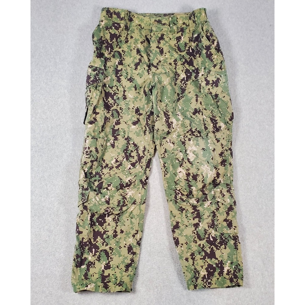 Military Pants Mens 37 Short (FITS 36X30) NWU Type III Navy Seals Camo Cargo